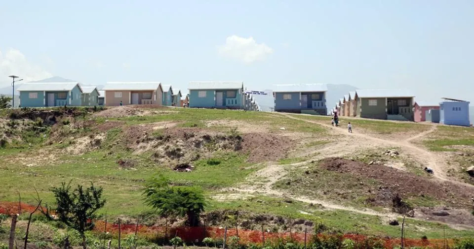 New homes on open land at the edge of town